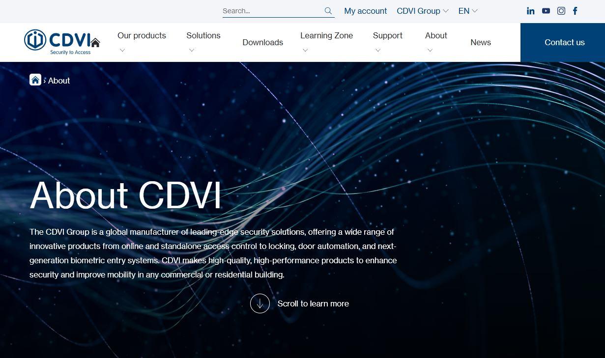 CDVI Americas - Access Control Solutions Manufacturer